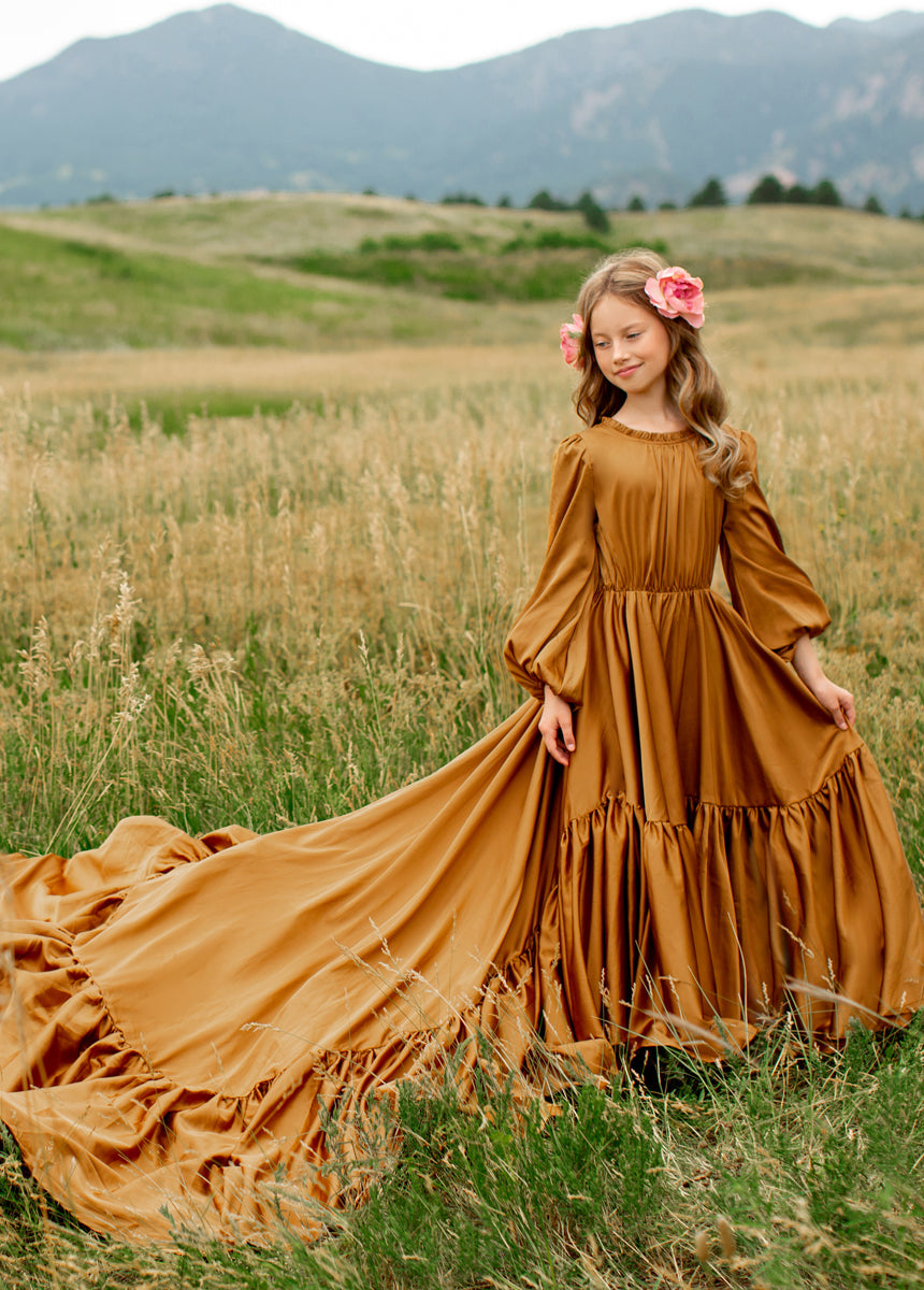 Leana Impact Dress in Dark Honey