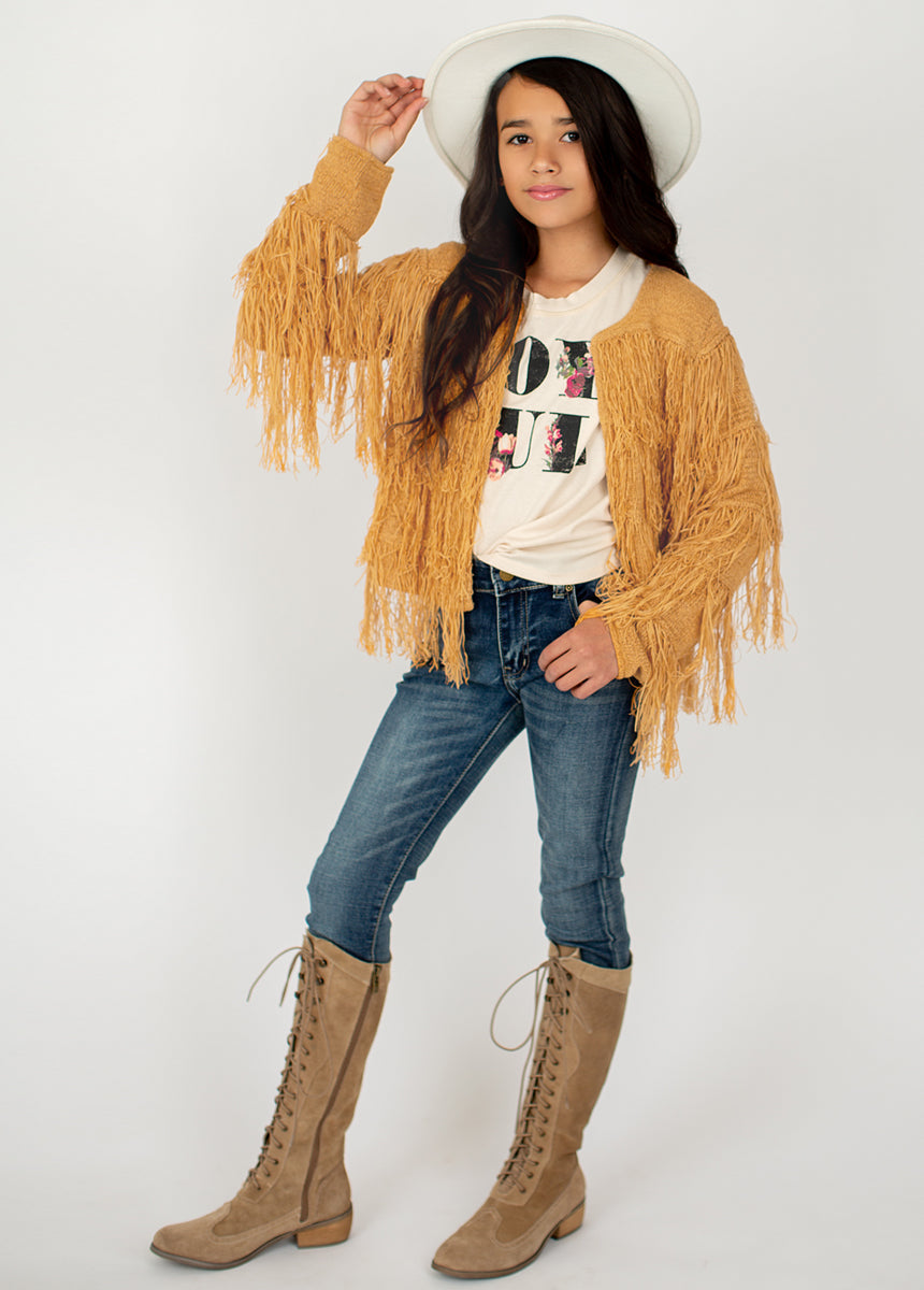 Kylie Cardigan in Camel