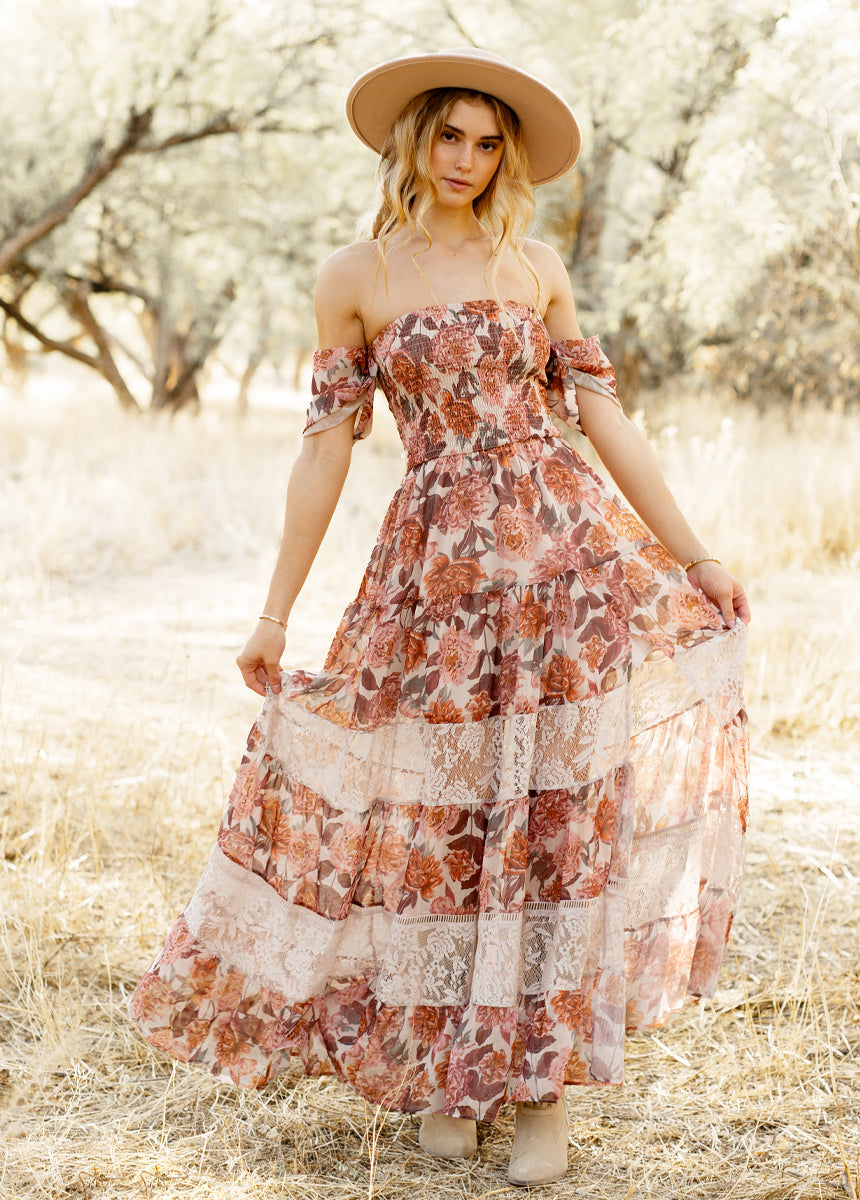 Sirena Dress in Blush Floral