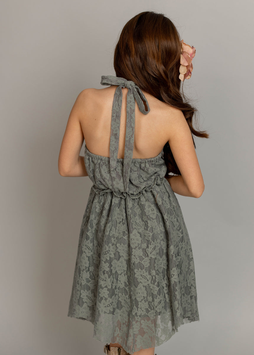 Sonyah Dress in Neutral Green