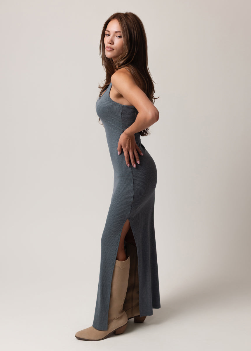 Soraya Dress in Dusty Teal