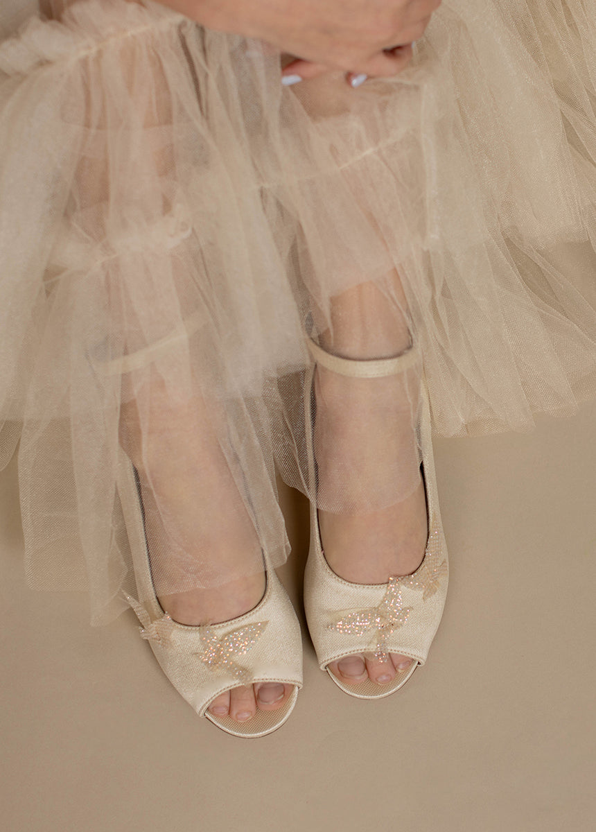 Valeria Heels in Cream