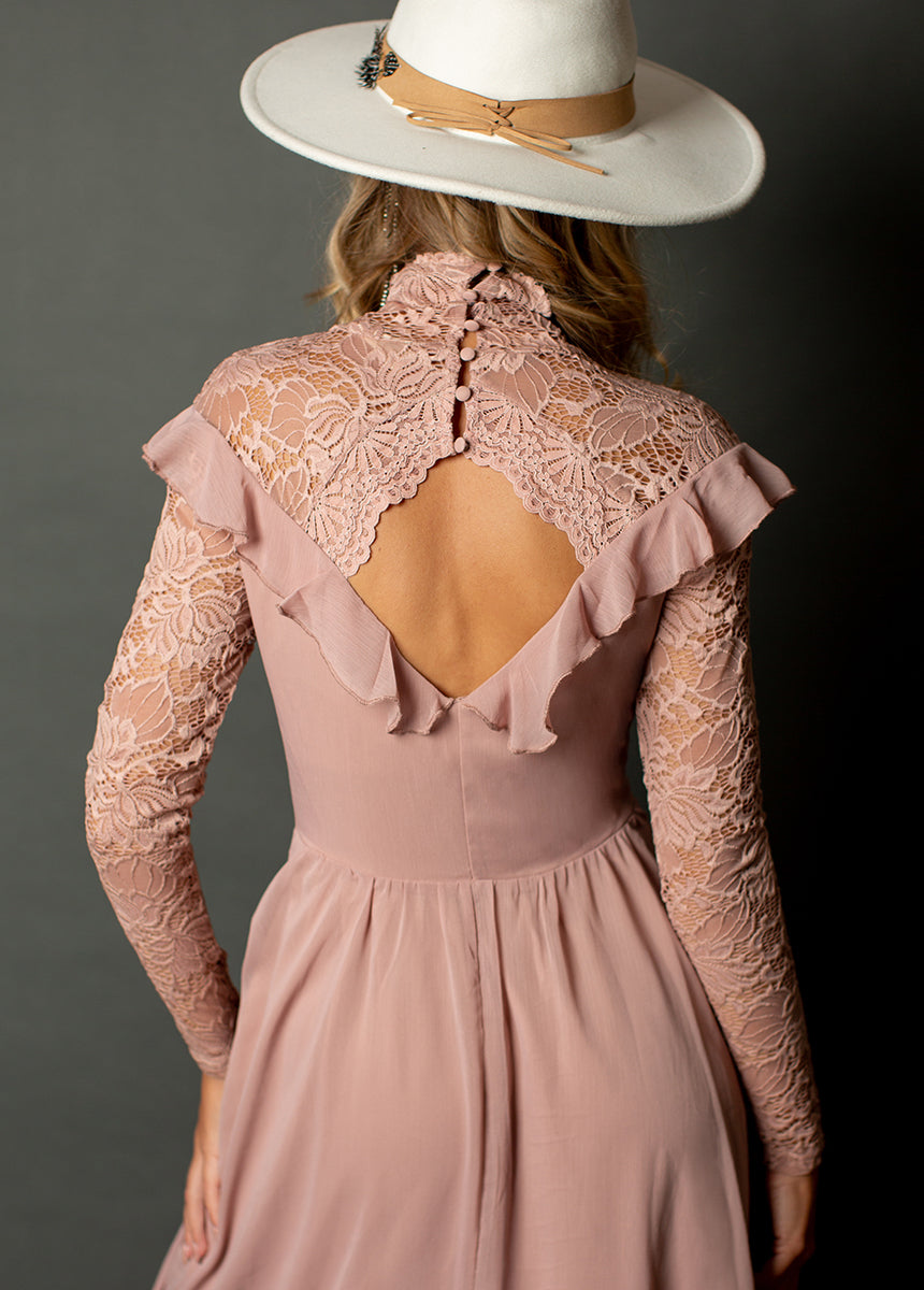 Sveta Maxi Dress in Nude Pink