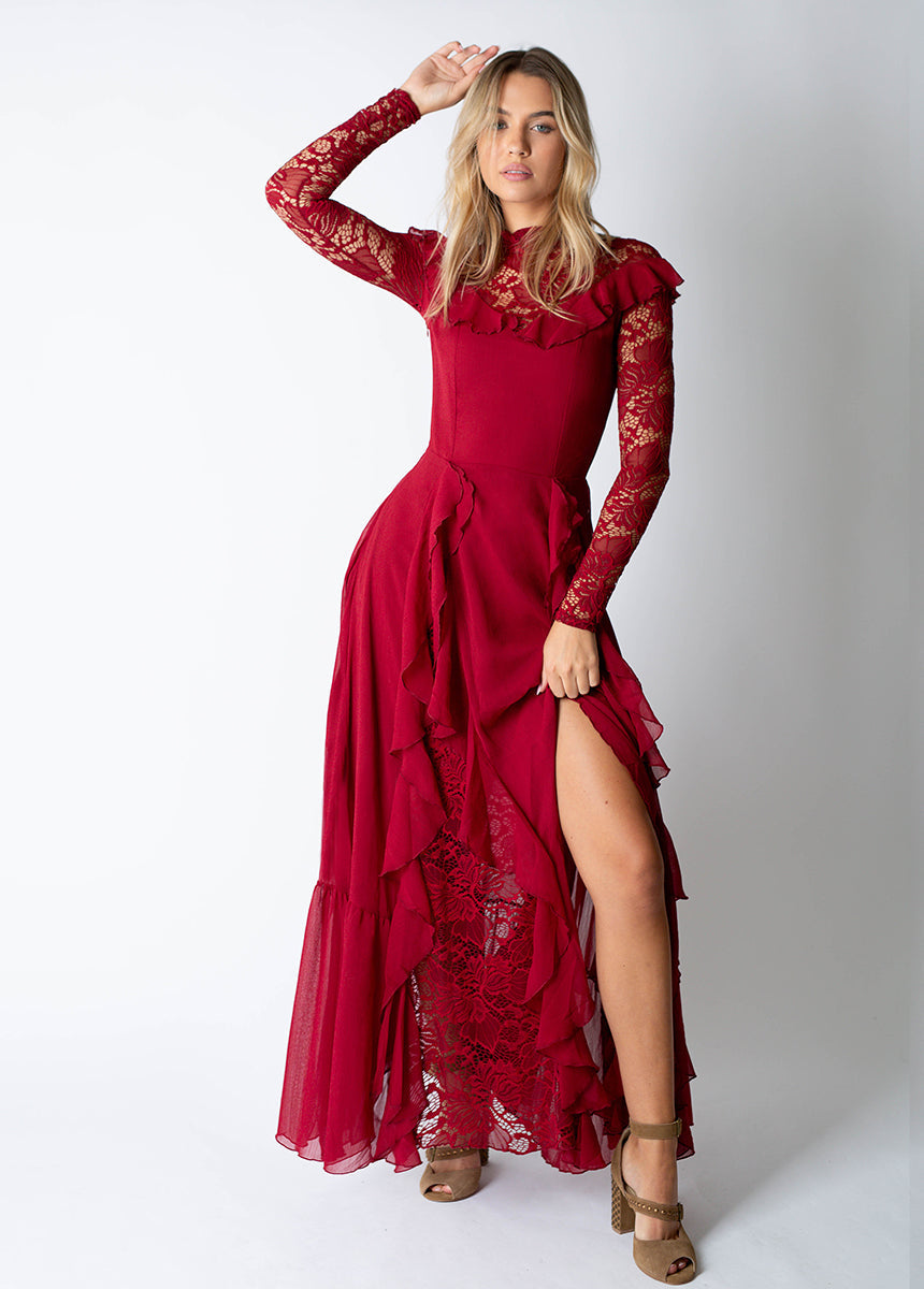 Sveta Dress in Scarlet