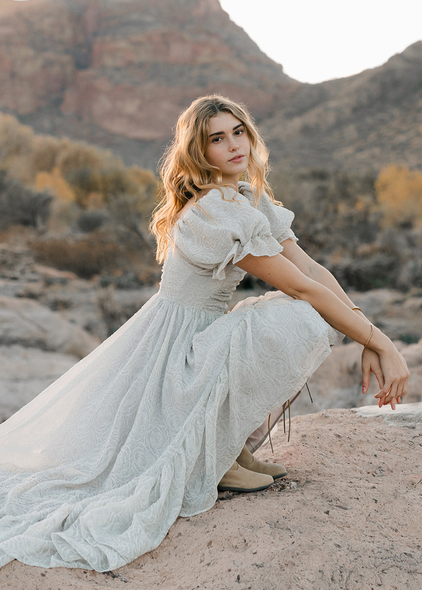 Swan Impact Dress in Smoke