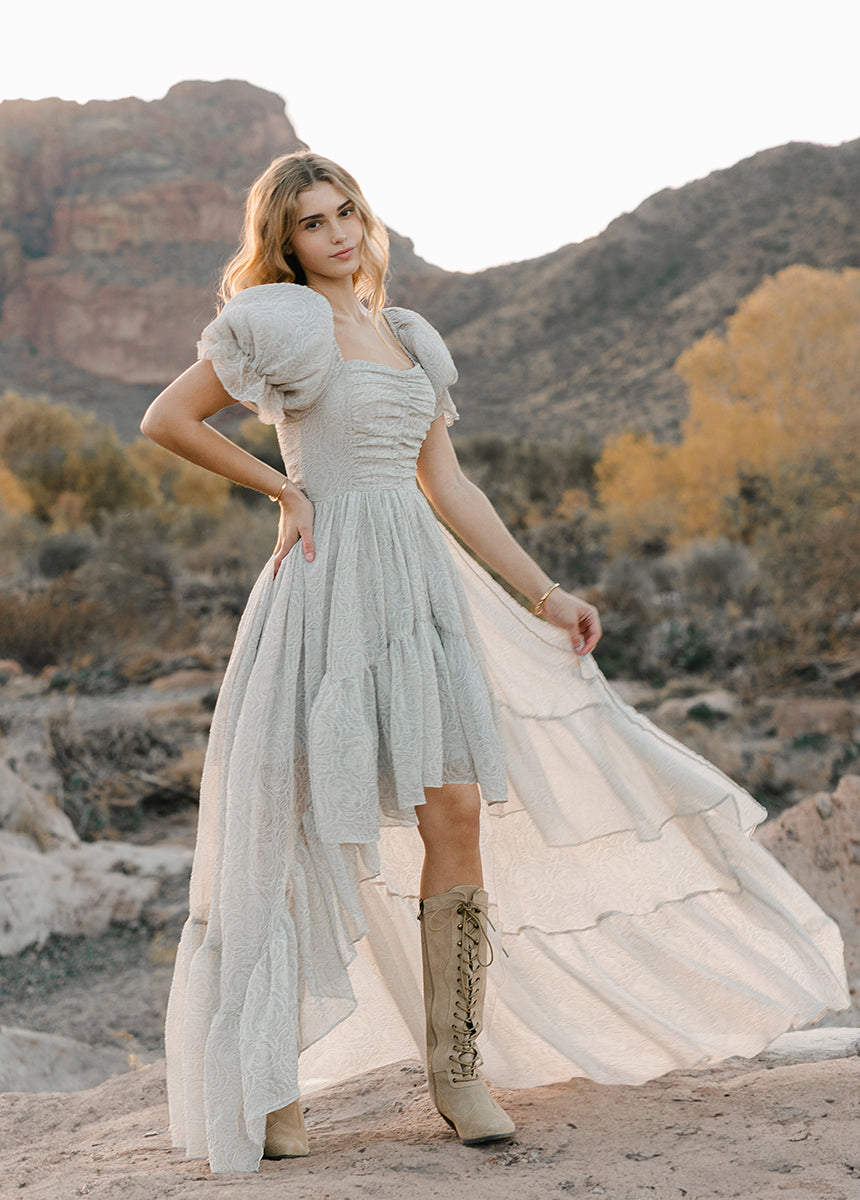 Swan Impact Dress in Smoke