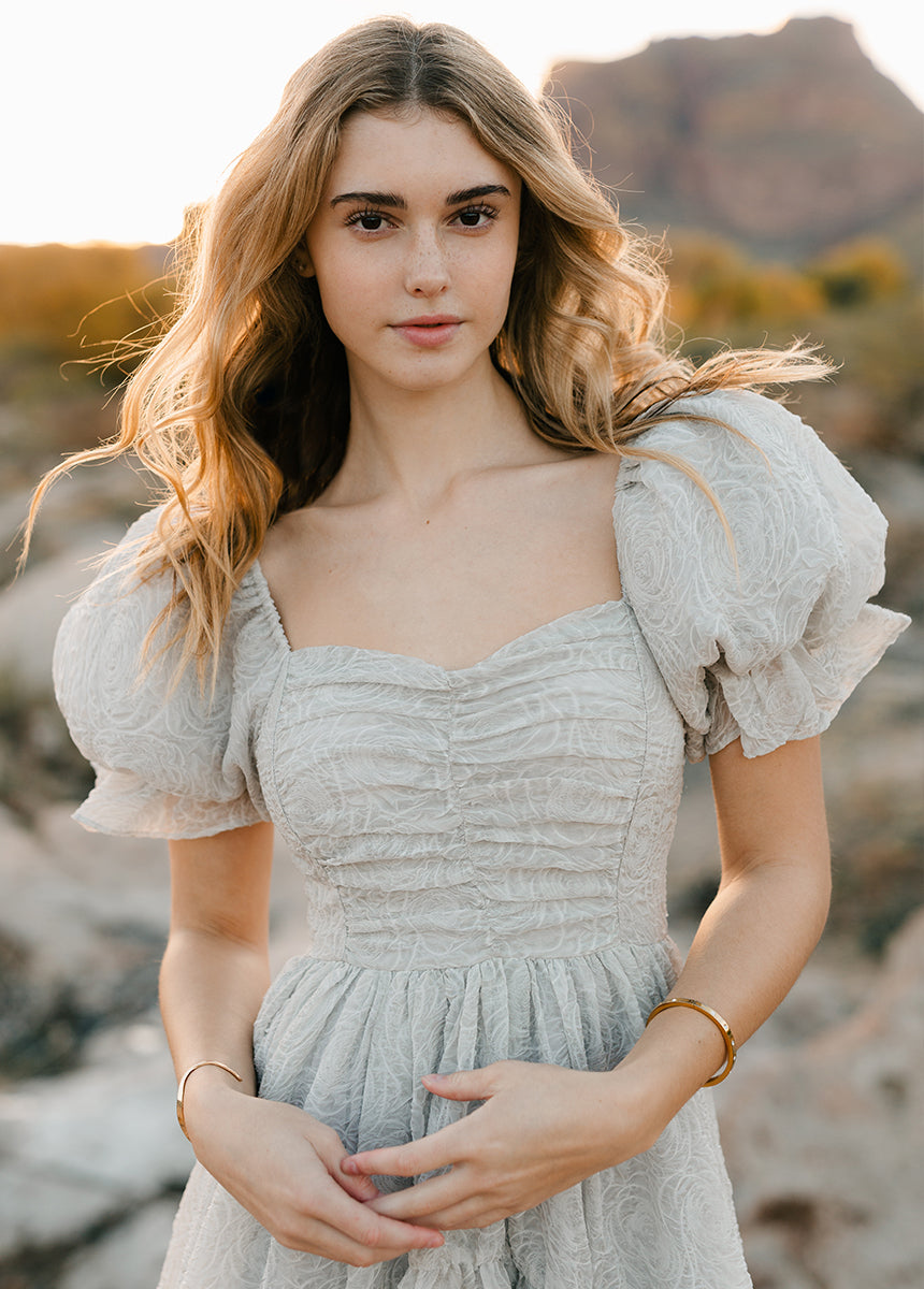 Swan Impact Dress in Smoke