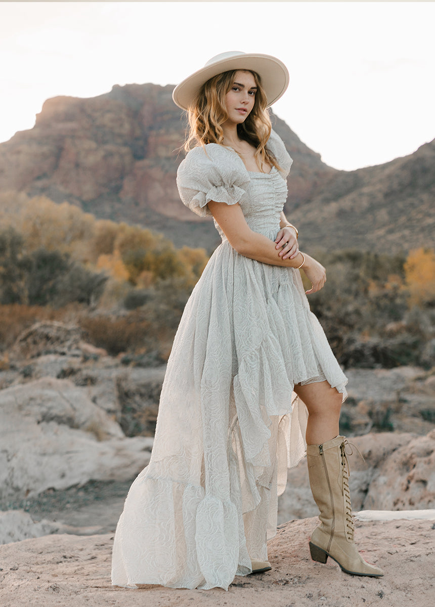 Swan Impact Dress in Smoke