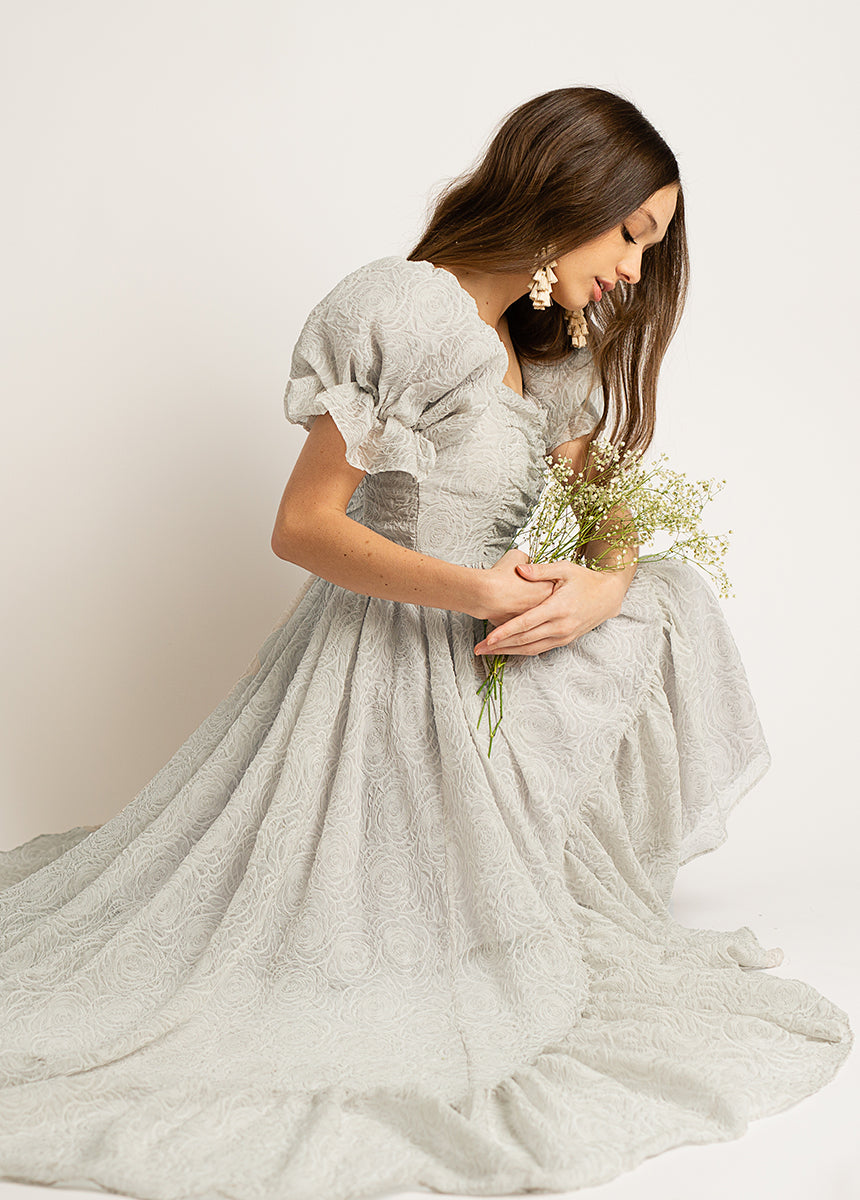 Swan Impact Dress in Smoke