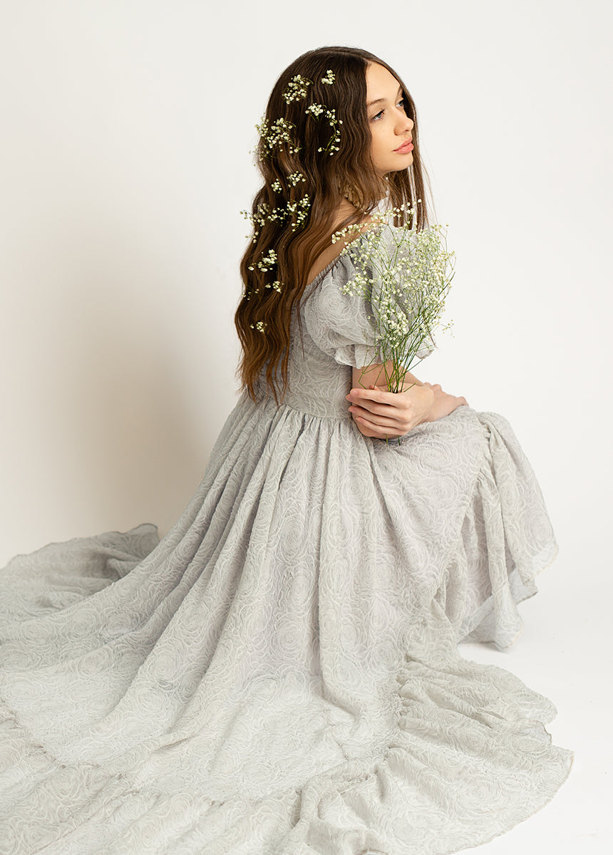 Swan Impact Dress in Smoke