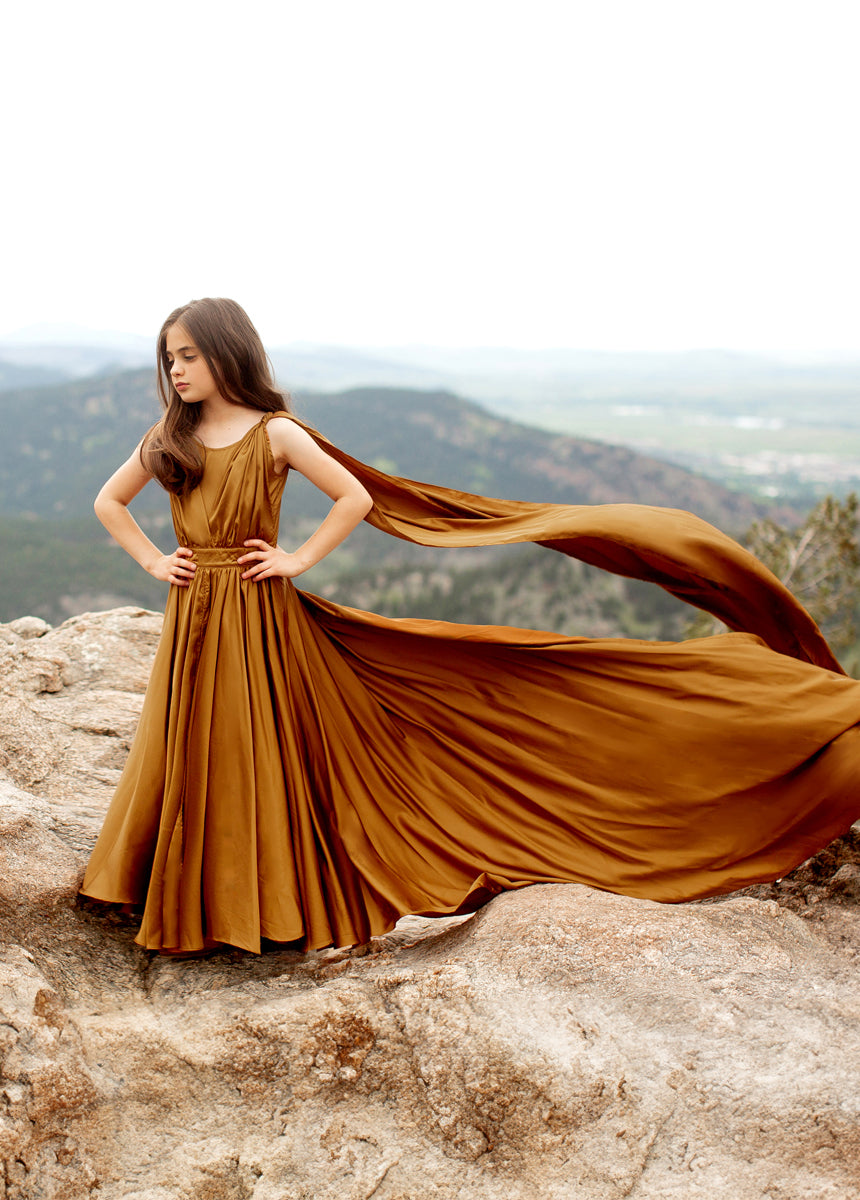 Junie Impact Dress in Dark Honey