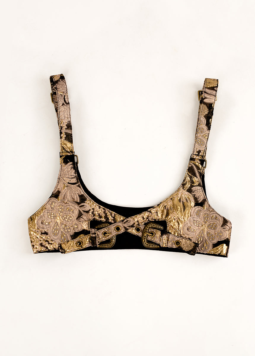Tashia Harness in Metallic Brocade