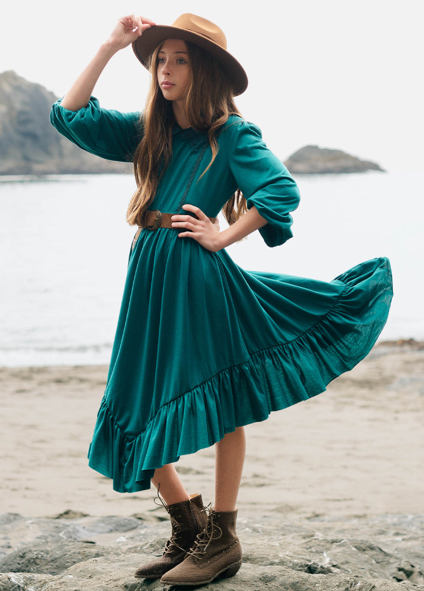 Tatum Dress in Teal
