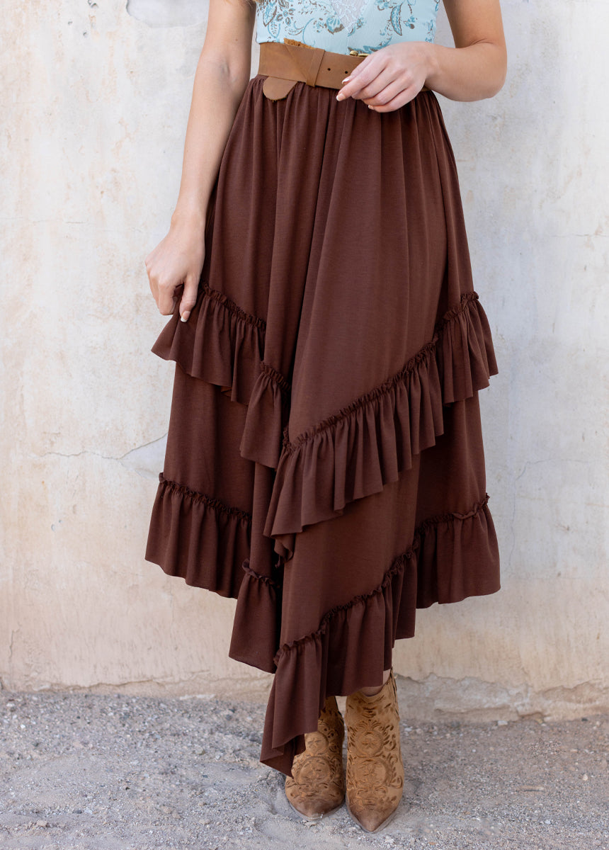 Theresa Skirt in Hickory