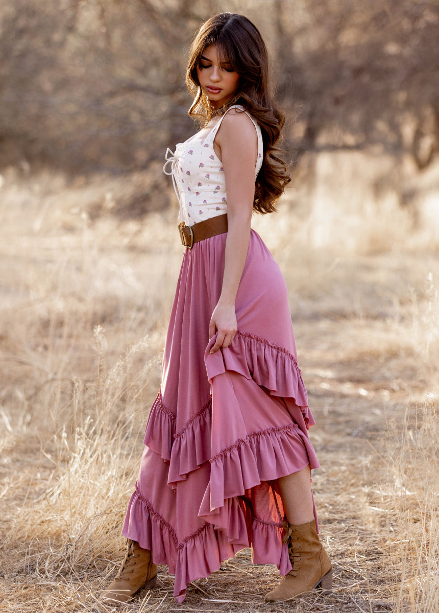 Theresa Skirt in Mauve