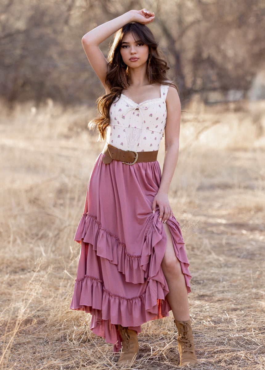 Theresa Skirt in Mauve