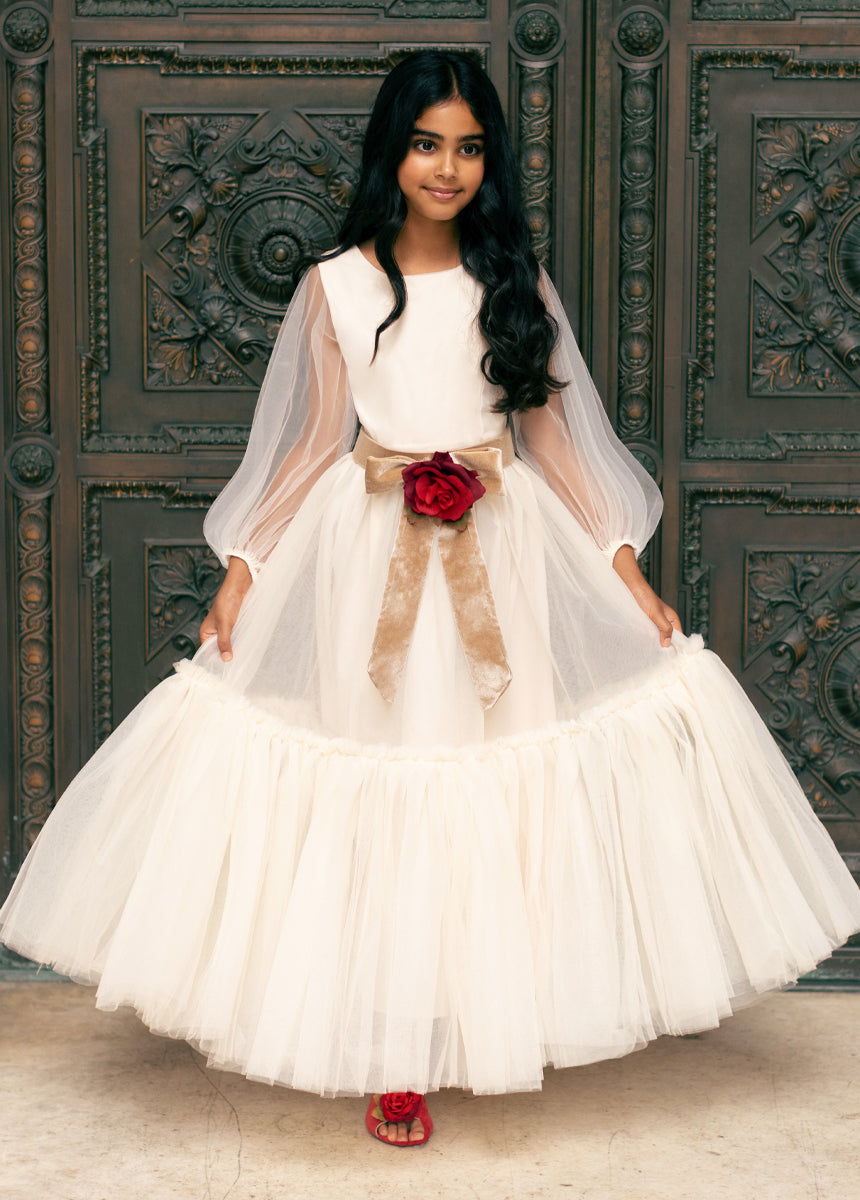 Blair Belt in Scarlet/Tan