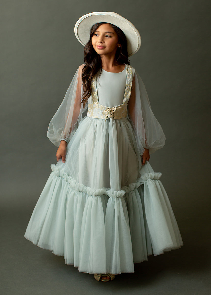 Zaylee Belt in Barely Blue