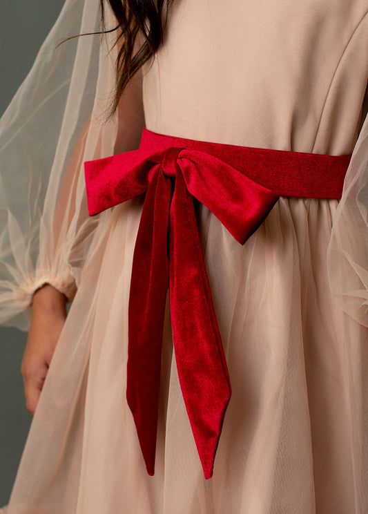 Clea Belt in Crimson