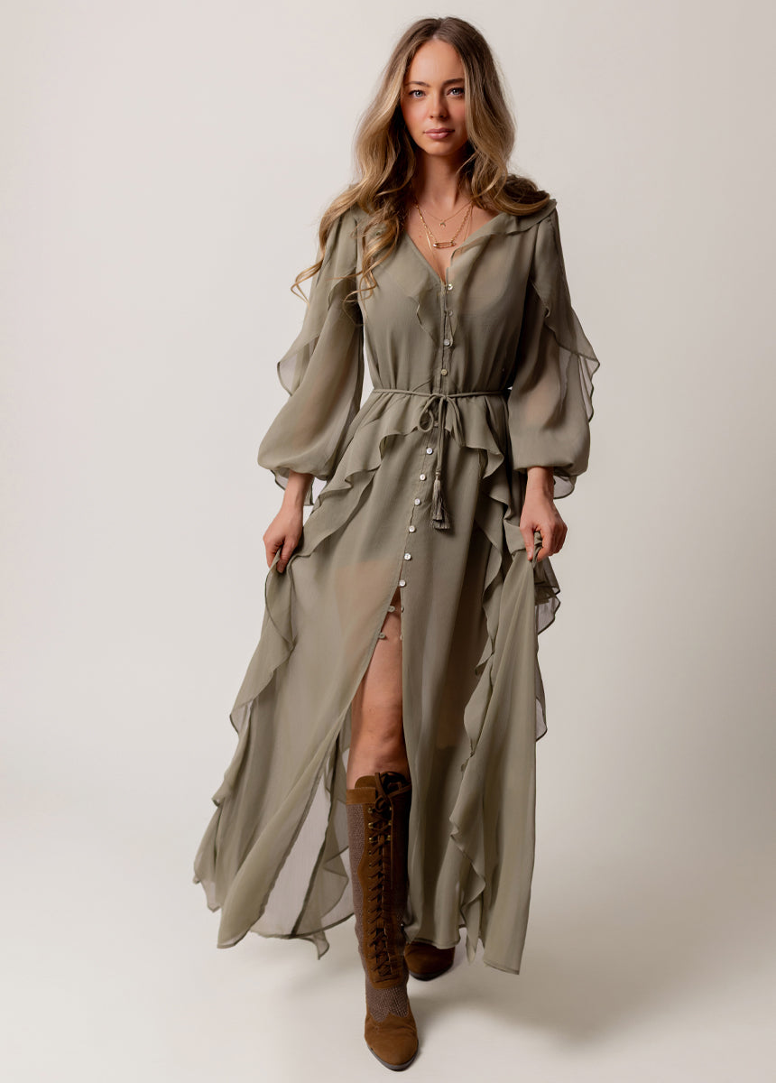 Twyla Dress in Agave