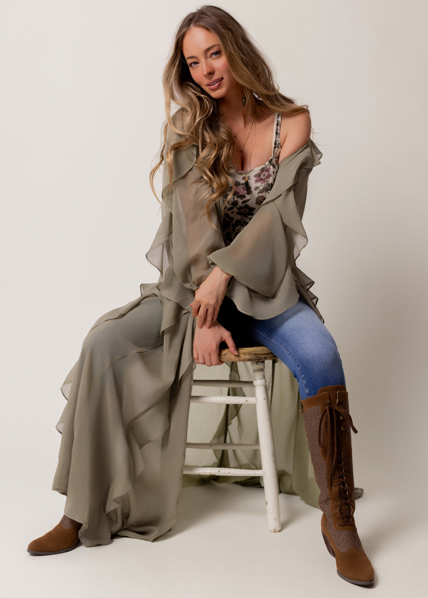 Twyla Dress in Agave