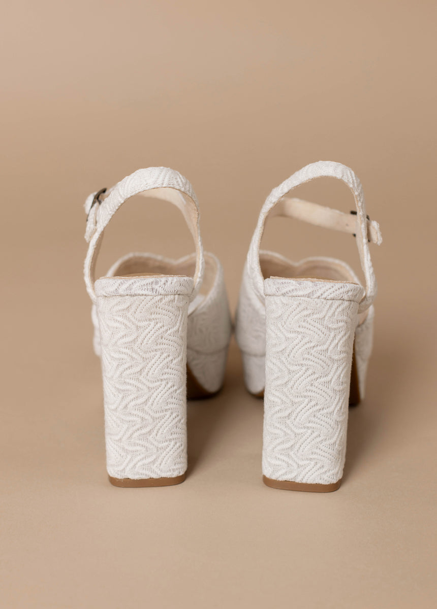 Valentine Platforms in White