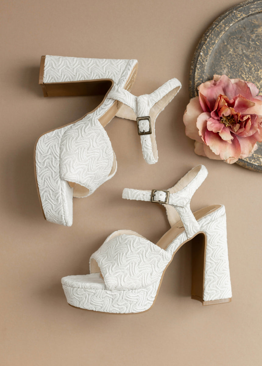 Valentine Platforms in White