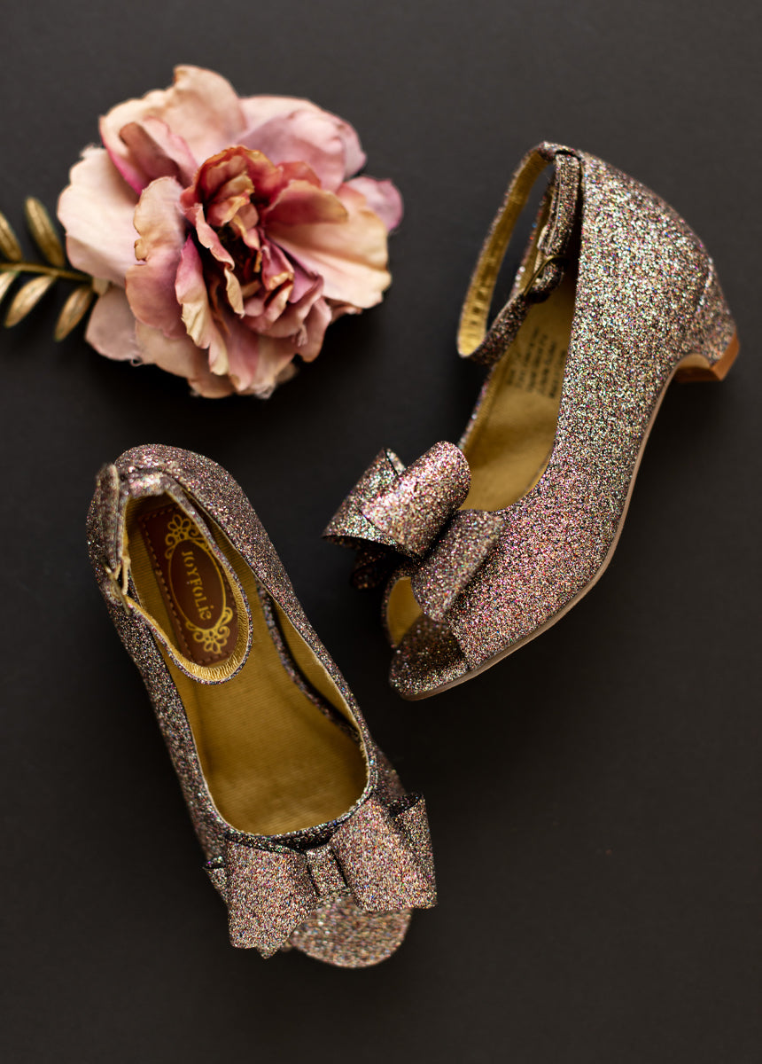 Valeria Heel in Multi Glitter