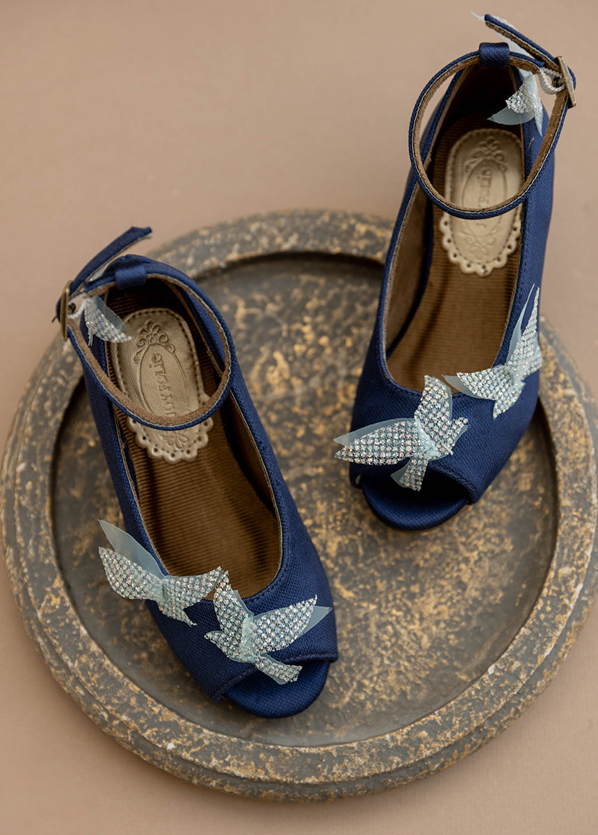Valeria Heels in Navy