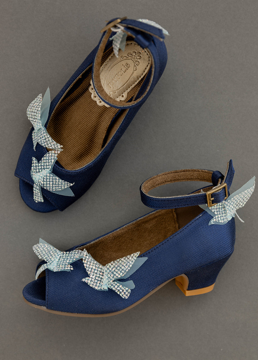 Valeria Heels in Navy