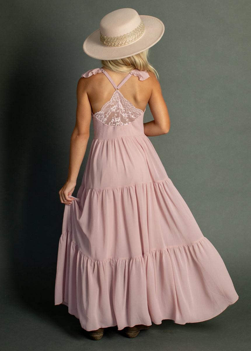 Varvara Dress in Nude Pink