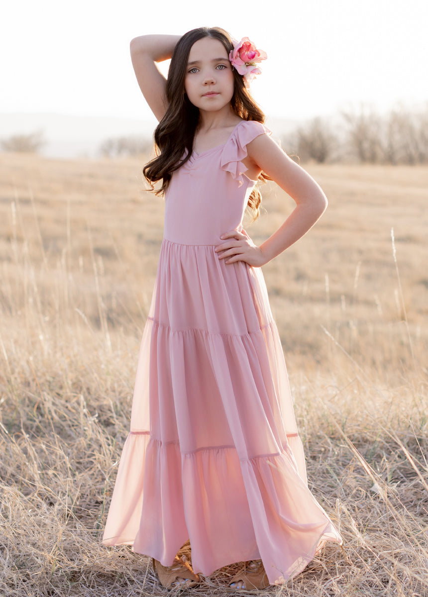 Varvara Dress in Nude Pink