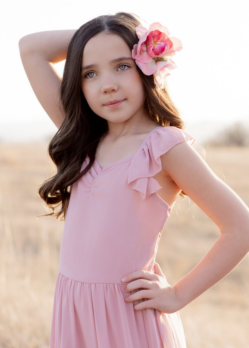 Varvara Dress in Nude Pink