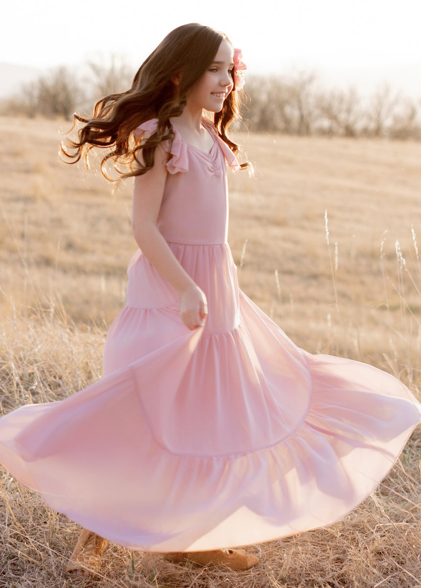 Varvara Dress in Nude Pink