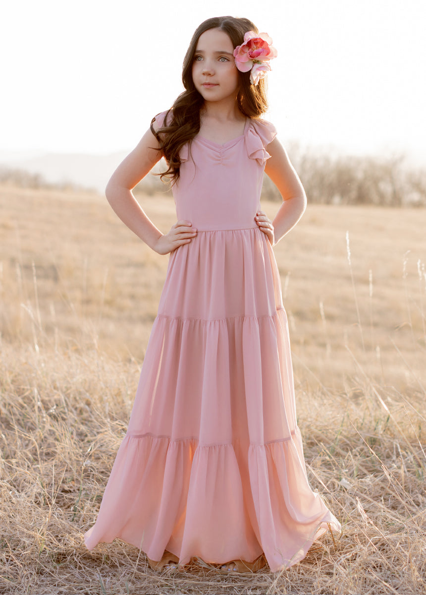 Varvara Dress in Nude Pink