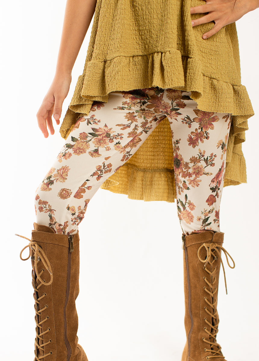 Victoria Legging in Sand Floral