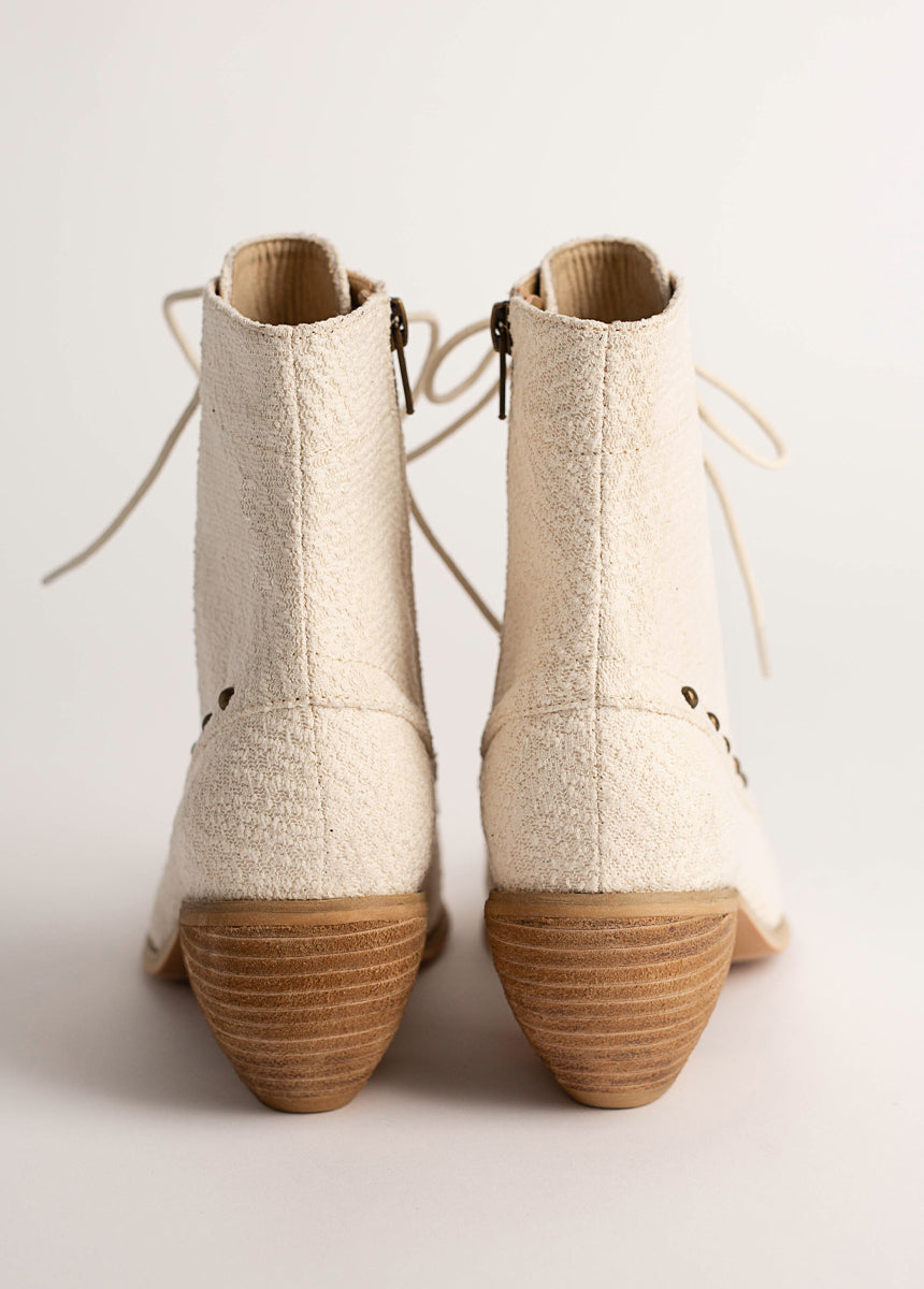 Virginia Boot in Ivory Lace