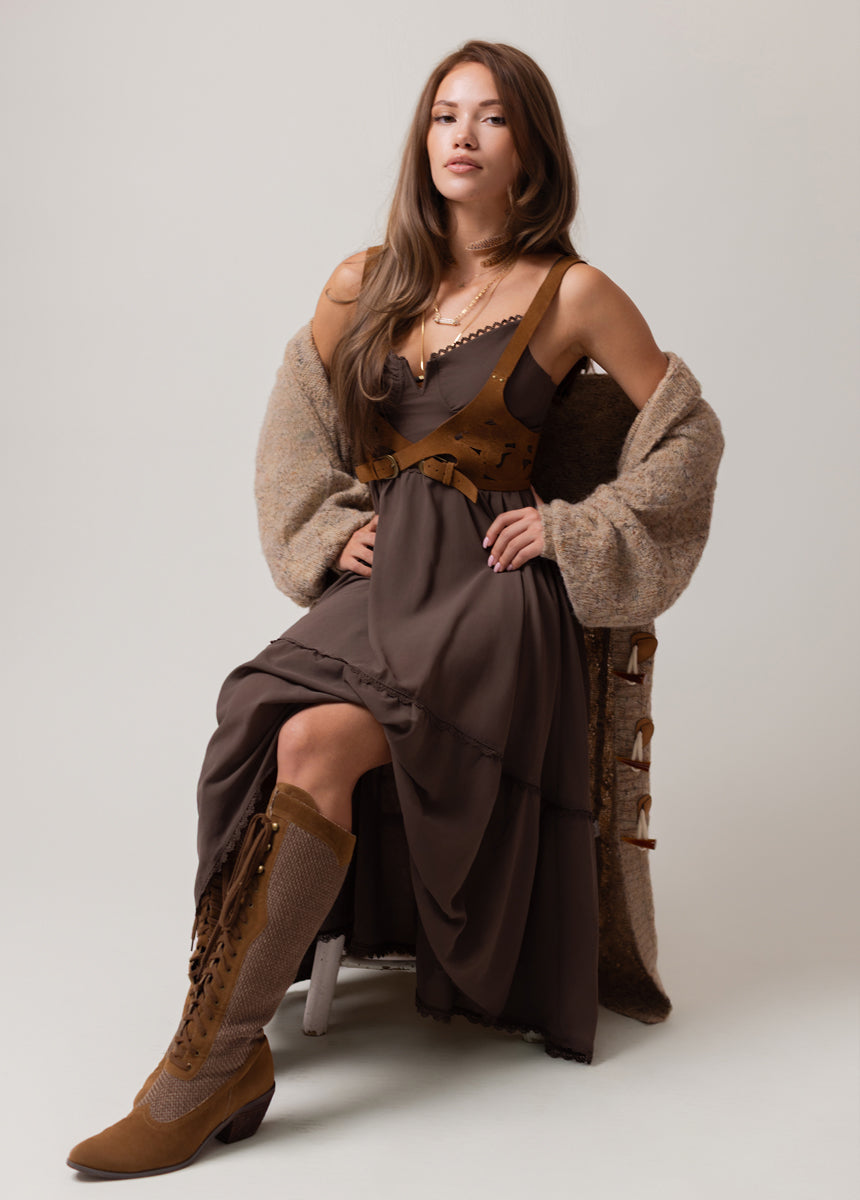 Vola Dress in Taupe