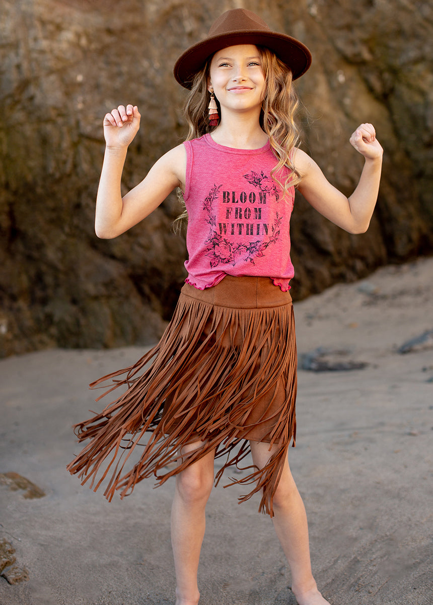 Neila Tank in Heather Wild Rose