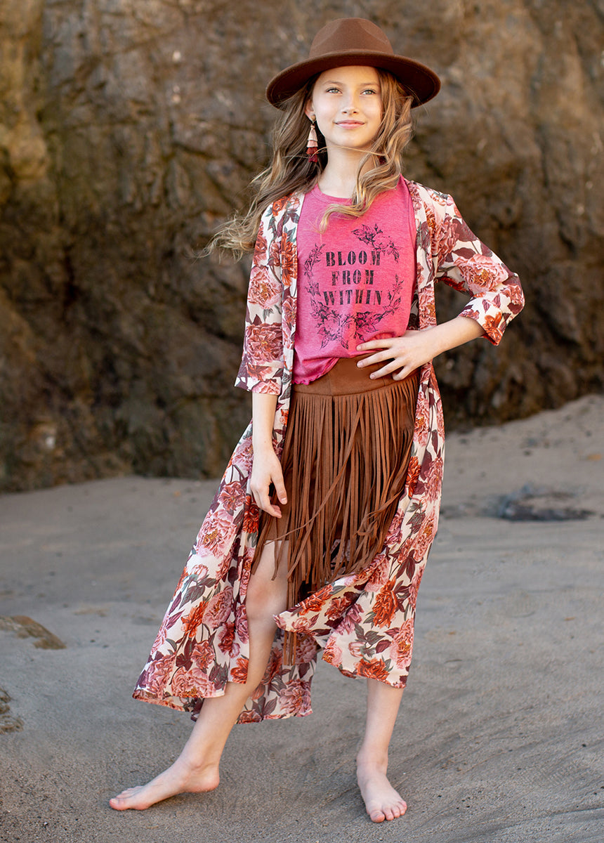 Neila Tank in Heather Wild Rose