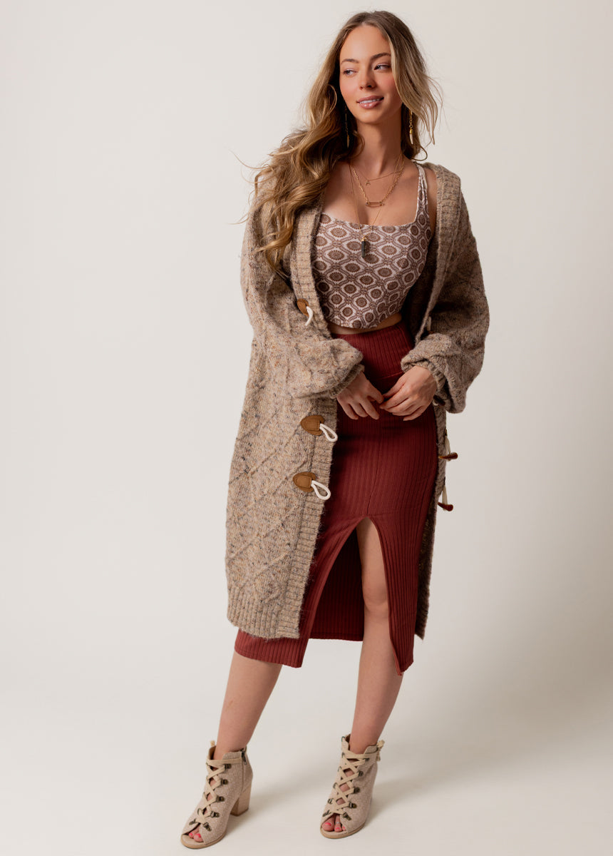 Whitley Skirt in Cedar