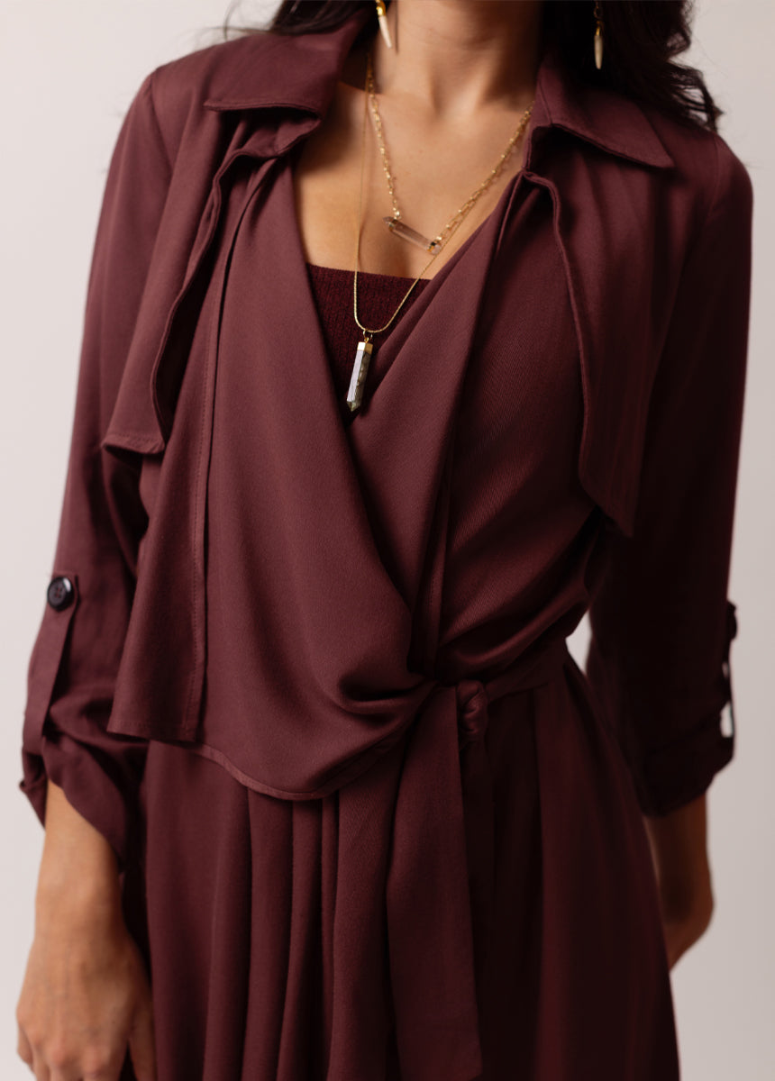 Winslet Duster in Mahogany