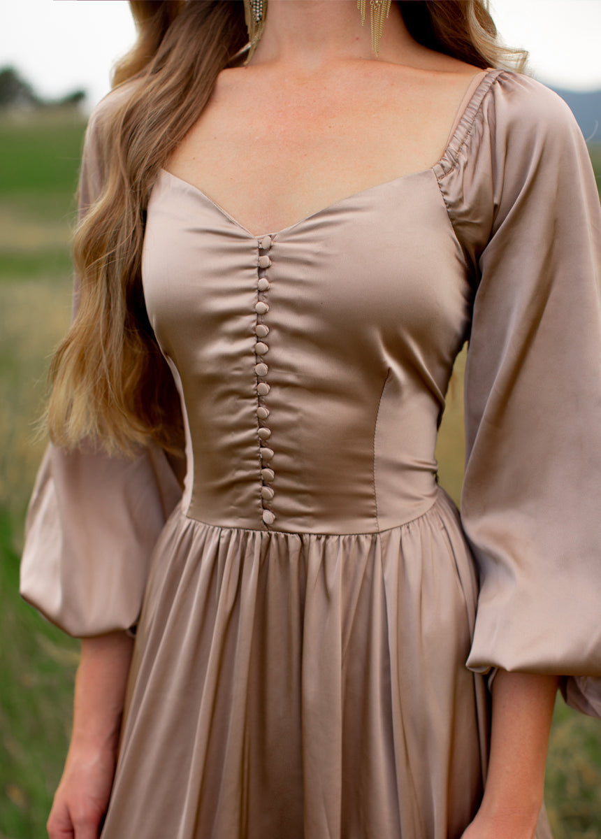 Lorna Impact Dress in Stone