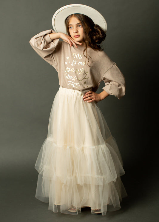 Juana Sweatshirt in Heather Oat