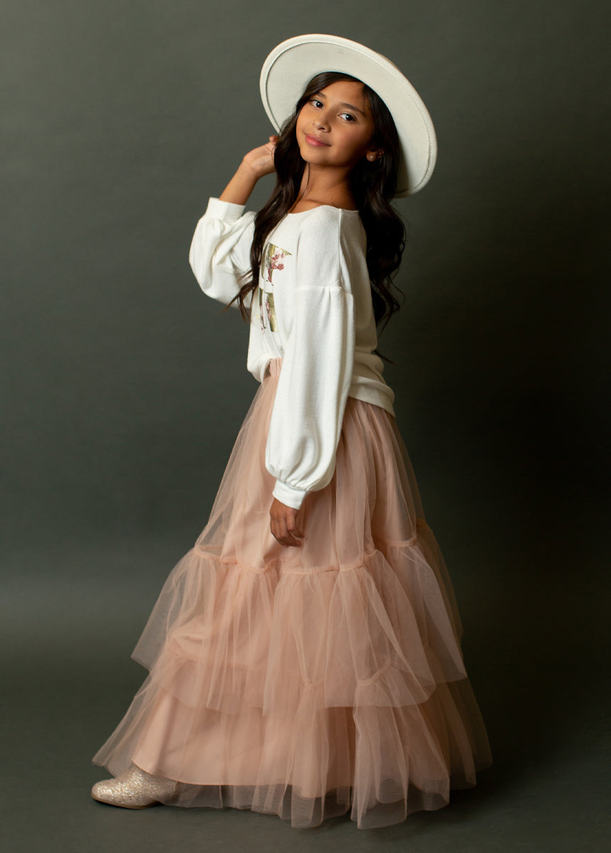 Zenni Skirt in Blush