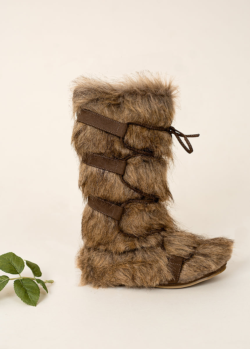Zoe Boots in Faux Wolf