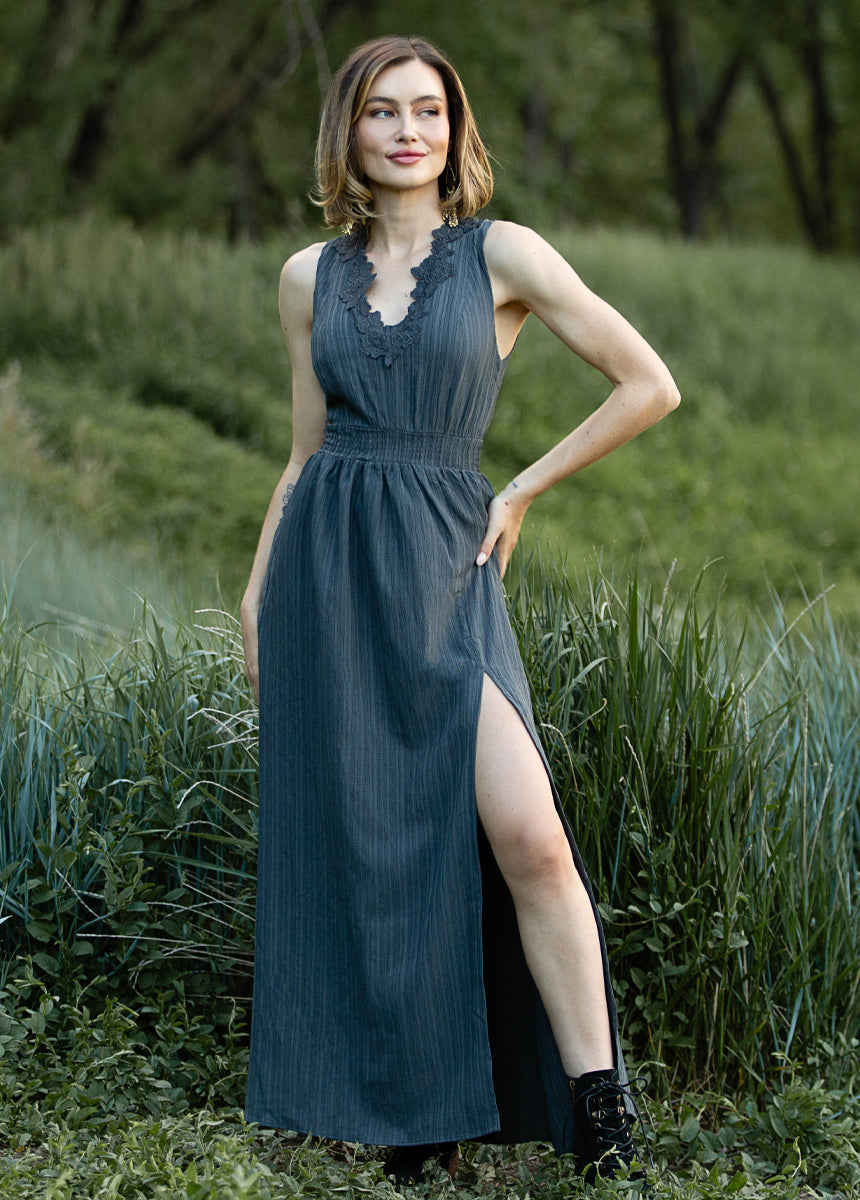 Zoie Dress in Slate