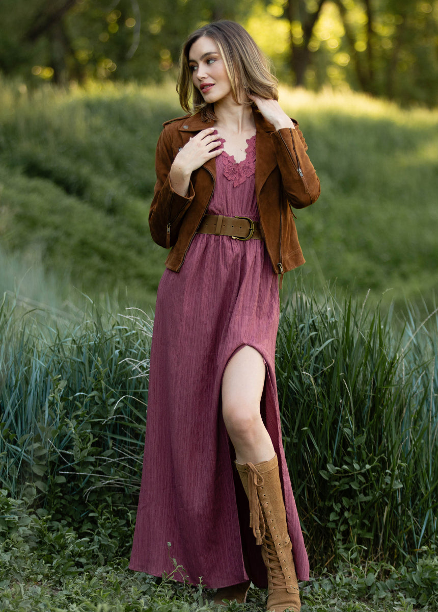 Zoie Dress in Raisin